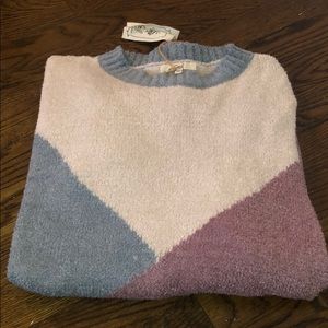 🆕 Easel Spice It Up Color Block Soft Sweater